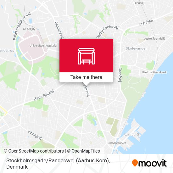 Stockholmsgade / Randersvej (Aarhus Kom) map