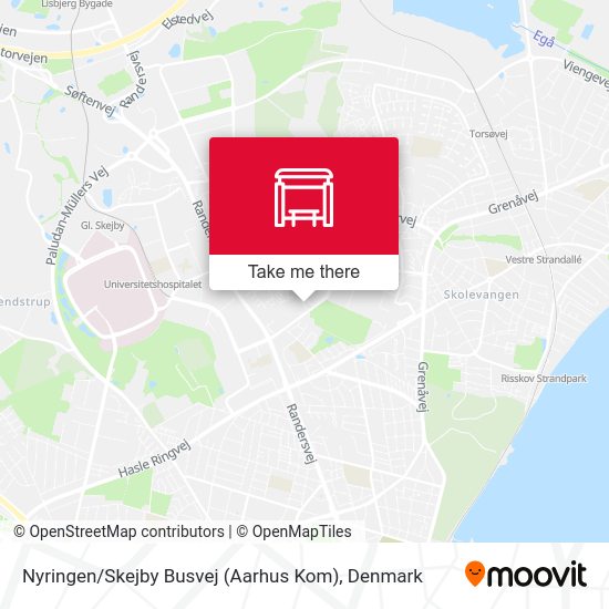 Nyringen / Skejby Busvej (Aarhus Kom) map
