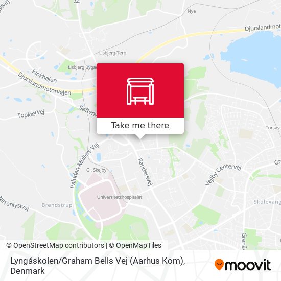 Lyngåskolen / Graham Bells Vej (Aarhus Kom) map