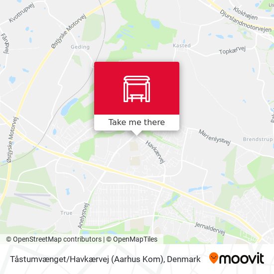 Tåstumvænget / Havkærvej (Aarhus Kom) map