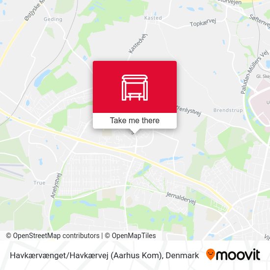 Havkærvænget / Havkærvej (Aarhus Kom) map