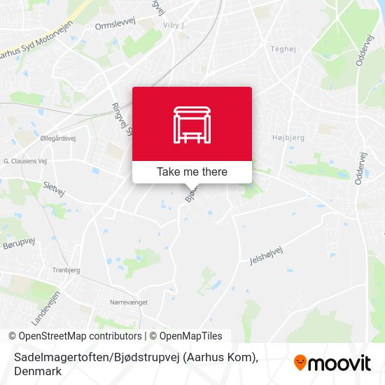 Sadelmagertoften / Bjødstrupvej (Aarhus Kom) map