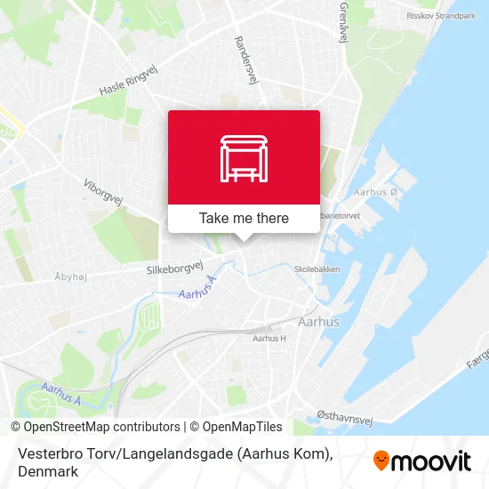 Vesterbro Torv / Langelandsgade (Aarhus Kom) map