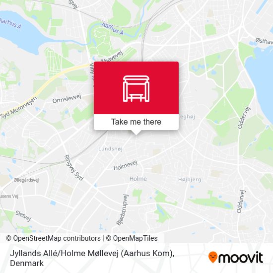 Jyllands Allé / Holme Møllevej (Aarhus Kom) map