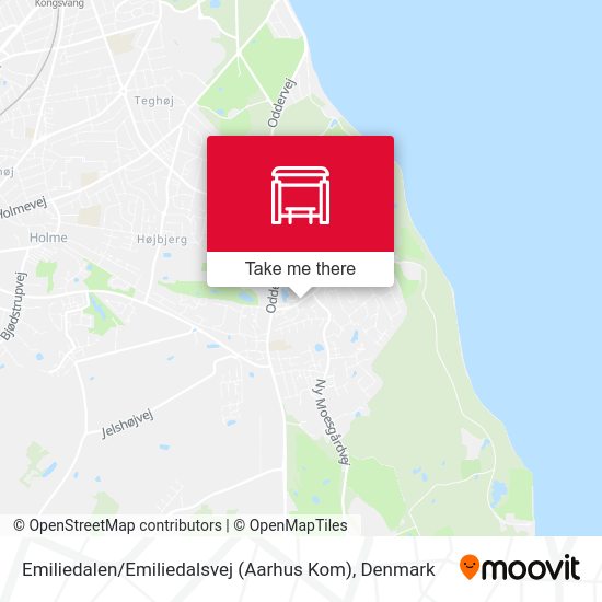 Emiliedalen / Emiliedalsvej (Aarhus Kom) map