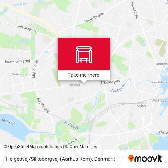 Helgesvej / Silkeborgvej (Aarhus Kom) map