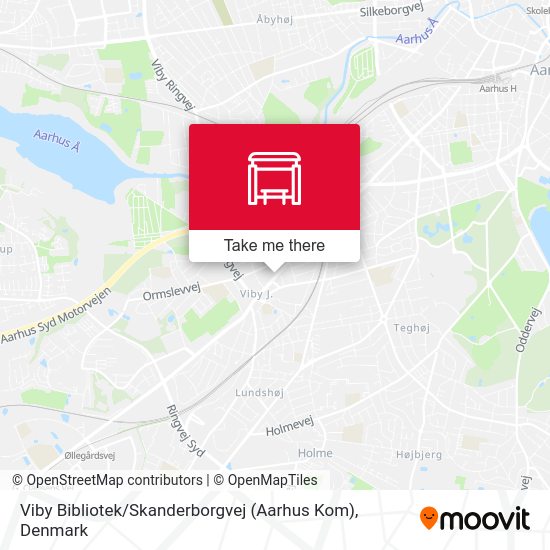 Viby Bibliotek / Skanderborgvej (Aarhus Kom) map