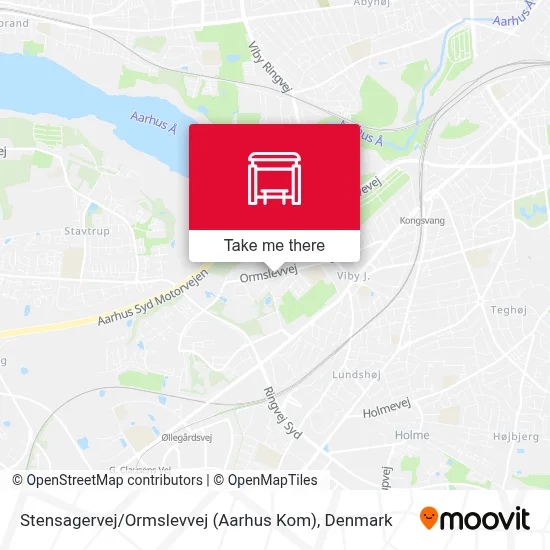 Stensagervej / Ormslevvej (Aarhus Kom) map