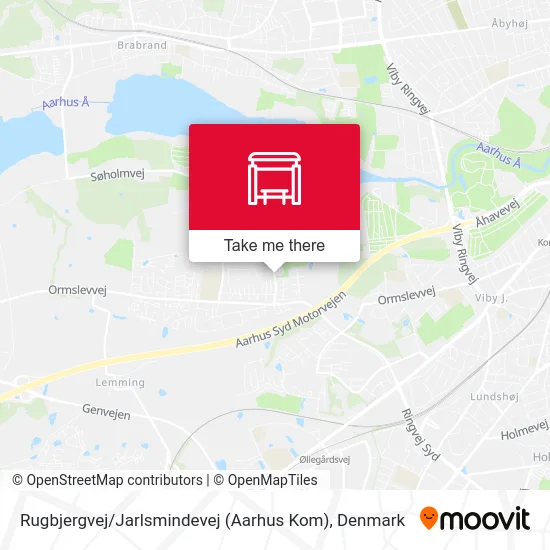 Rugbjergvej / Jarlsmindevej (Aarhus Kom) map
