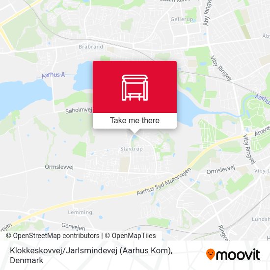 Klokkeskovvej / Jarlsmindevej (Aarhus Kom) map