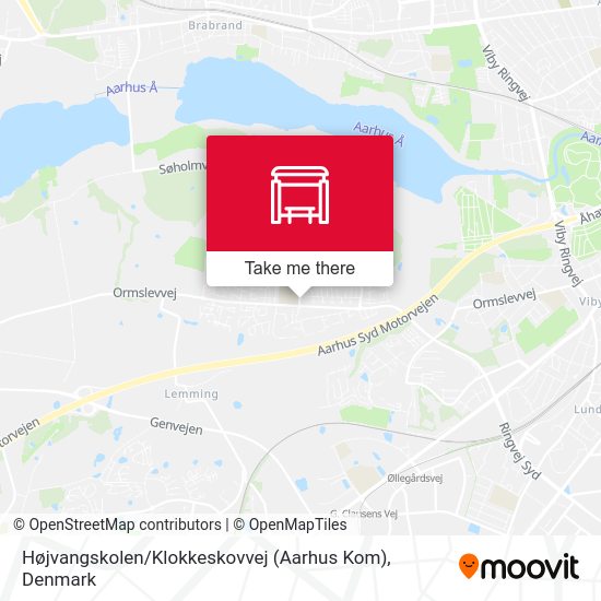 Højvangskolen / Klokkeskovvej (Aarhus Kom) map