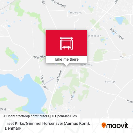 Tiset Kirke / Gammel Horsensvej (Aarhus Kom) map