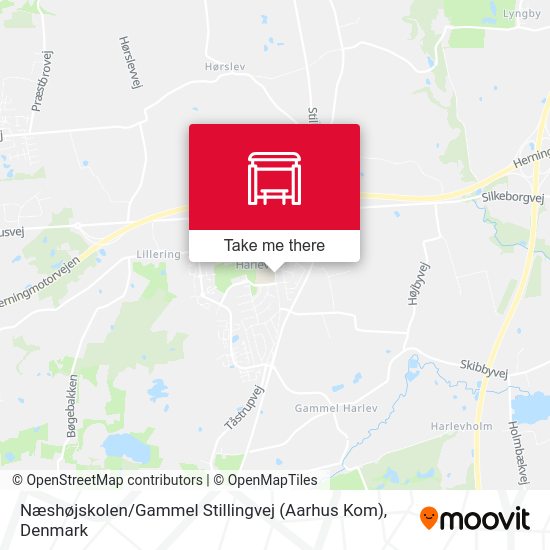 Næshøjskolen / Gammel Stillingvej (Aarhus Kom) map