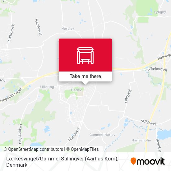 Lærkesvinget / Gammel Stillingvej (Aarhus Kom) map