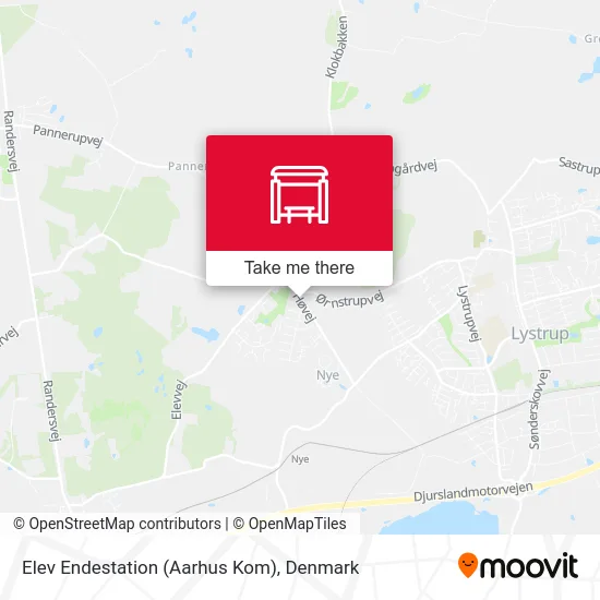 Elev Endestation (Aarhus Kom) map