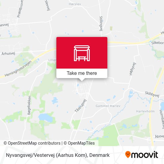 Nyvangsvej / Vestervej (Aarhus Kom) map