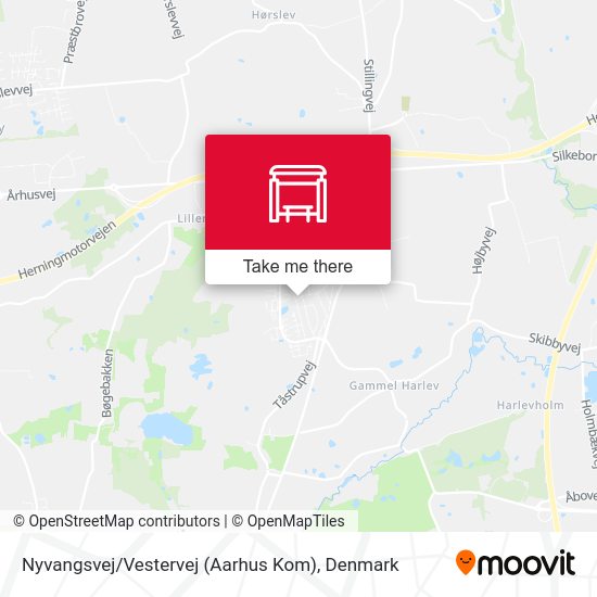 Nyvangsvej / Vestervej (Aarhus Kom) map