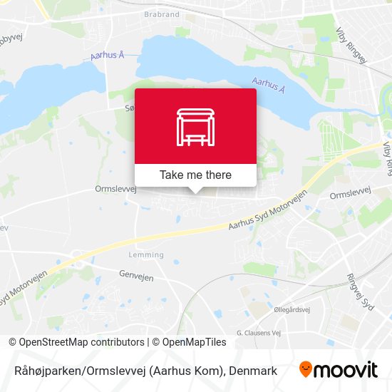 Råhøjparken / Ormslevvej (Aarhus Kom) map