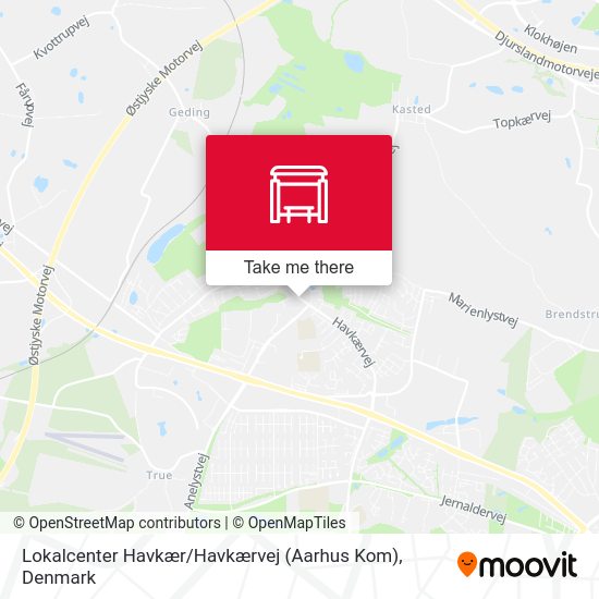Lokalcenter Havkær / Havkærvej (Aarhus Kom) map