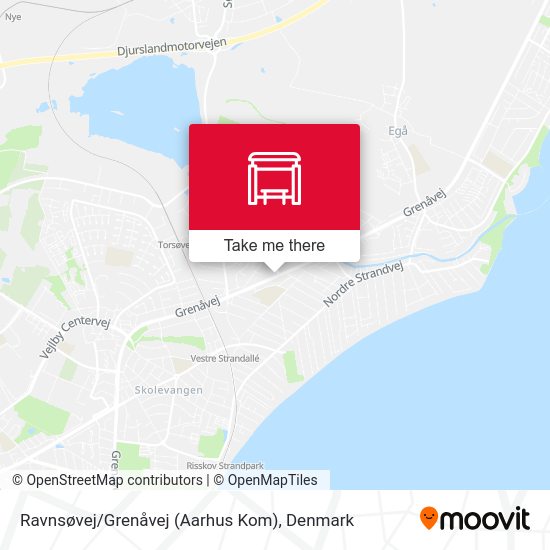 Ravnsøvej / Grenåvej (Aarhus Kom) map