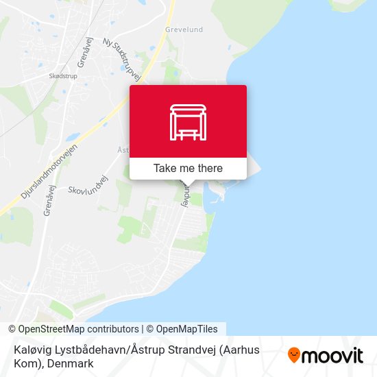 Kaløvig Lystbådehavn / Åstrup Strandvej (Aarhus Kom) map