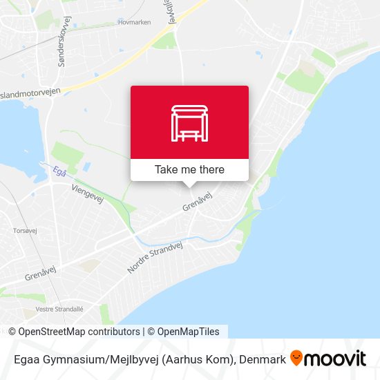 Egaa Gymnasium / Mejlbyvej (Aarhus Kom) map