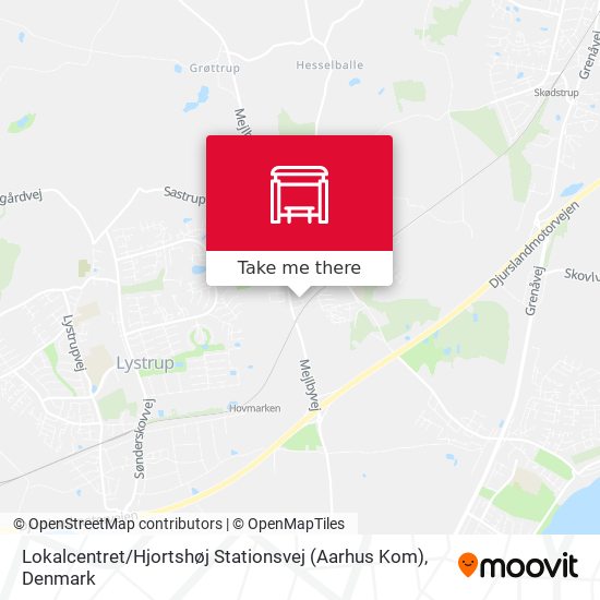 Lokalcentret / Hjortshøj Stationsvej (Aarhus Kom) map