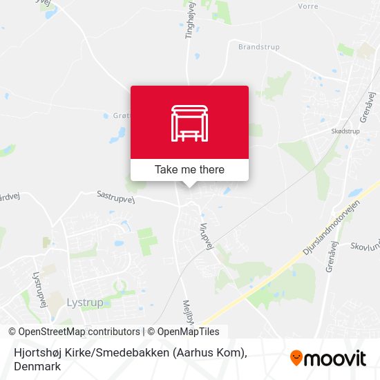 Hjortshøj Kirke / Smedebakken (Aarhus Kom) map