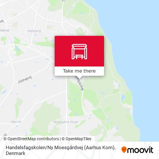 Handelsfagskolen / Ny Moesgårdvej (Aarhus Kom) map