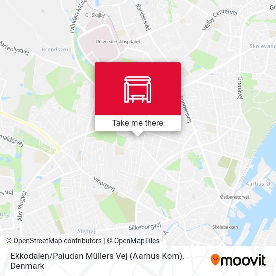 Ekkodalen / Paludan Müllers Vej (Aarhus Kom) map