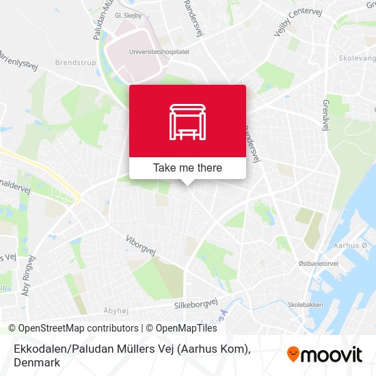 Ekkodalen / Paludan Müllers Vej (Aarhus Kom) map