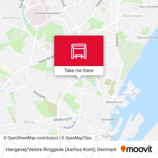 Hangøvej / Vestre Ringgade (Aarhus Kom) map