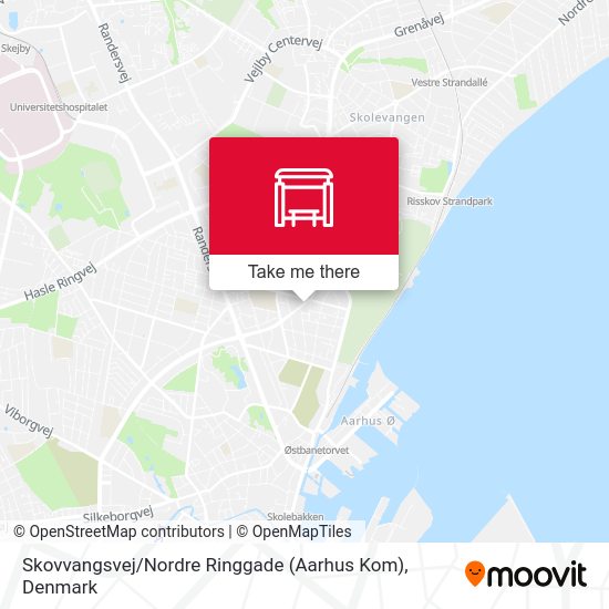 Skovvangsvej / Nordre Ringgade (Aarhus Kom) map