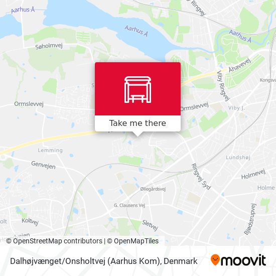 Dalhøjvænget / Onsholtvej (Aarhus Kom) map