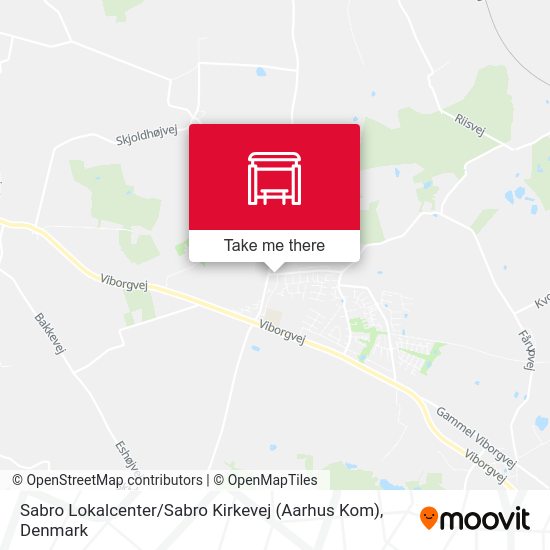 Sabro Lokalcenter / Sabro Kirkevej (Aarhus Kom) map