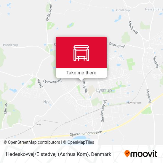 Hedeskovvej / Elstedvej (Aarhus Kom) map