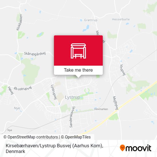 Kirsebærhaven / Lystrup Busvej (Aarhus Kom) map