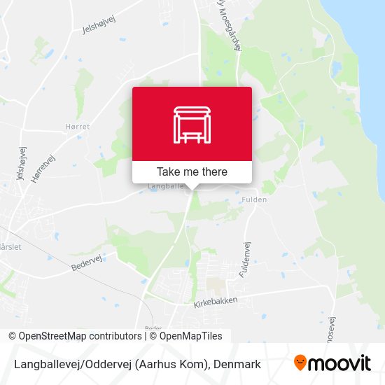 Langballevej / Oddervej (Aarhus Kom) map