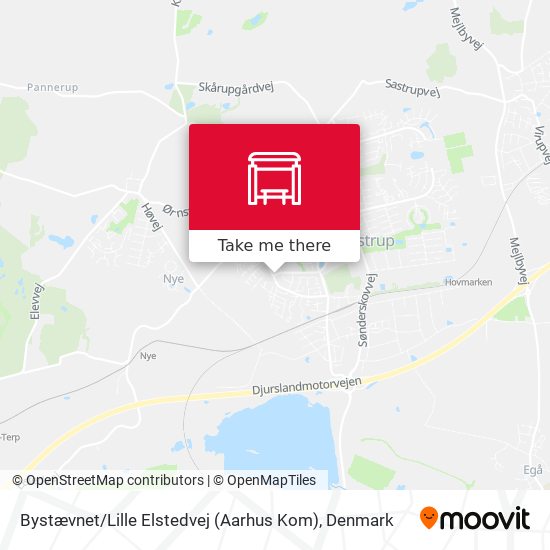 Bystævnet / Lille Elstedvej (Aarhus Kom) map