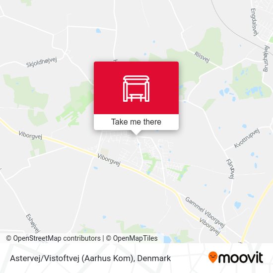 Astervej / Vistoftvej (Aarhus Kom) map