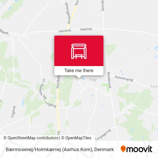 Bærmosevej / Holmkærvej (Aarhus Kom) map