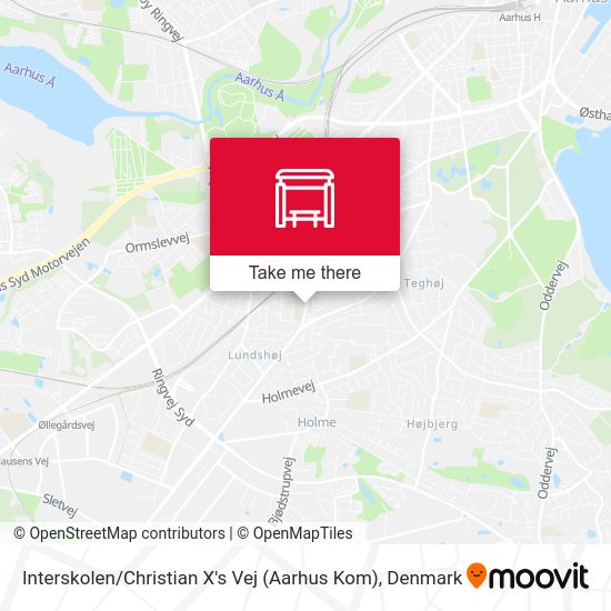 Interskolen / Christian X's Vej (Aarhus Kom) map