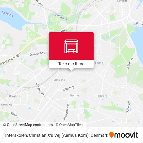 Interskolen / Christian X's Vej (Aarhus Kom) map