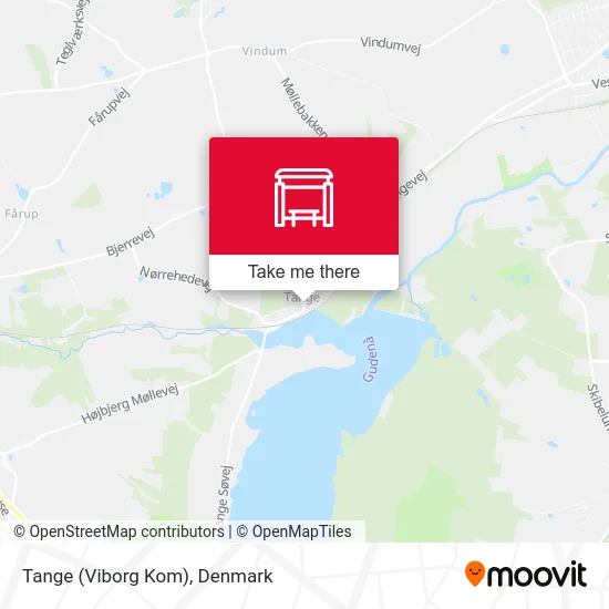 Tange (Viborg Kom) map