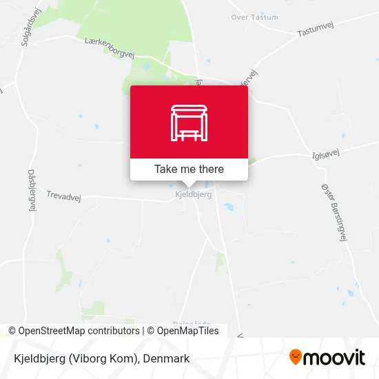 Kjeldbjerg (Viborg Kom) map
