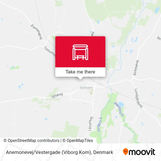 Anemonevej / Vestergade (Viborg Kom) map