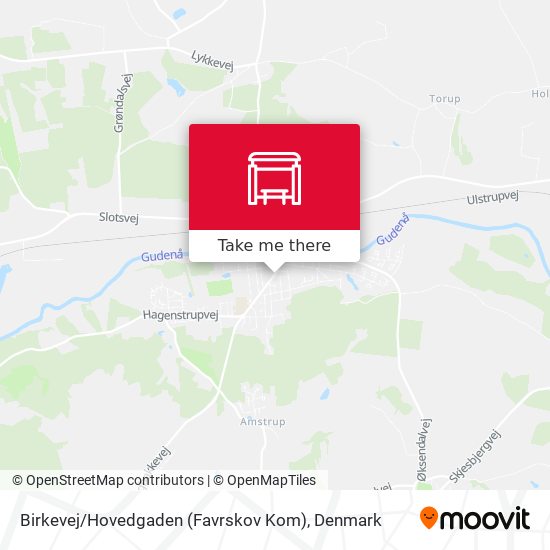 Birkevej / Hovedgaden (Favrskov Kom) map