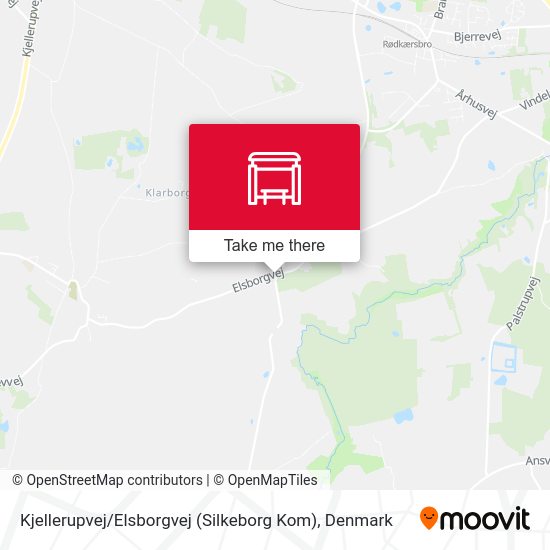 Kjellerupvej / Elsborgvej (Silkeborg Kom) map