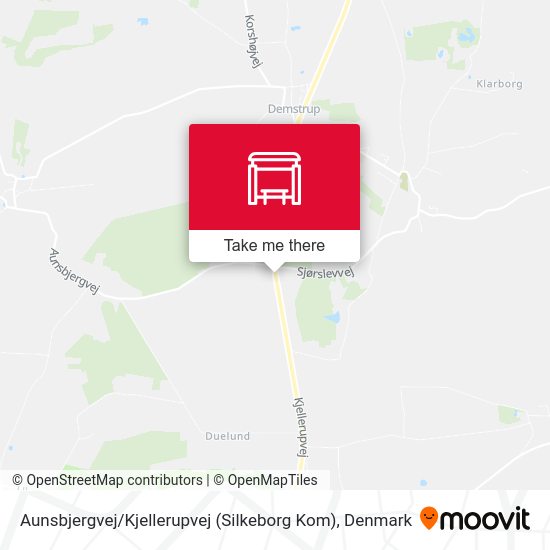 Aunsbjergvej / Kjellerupvej (Silkeborg Kom) map