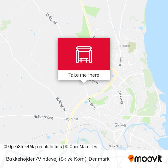 Bakkehøjden / Vindevej (Skive Kom) map